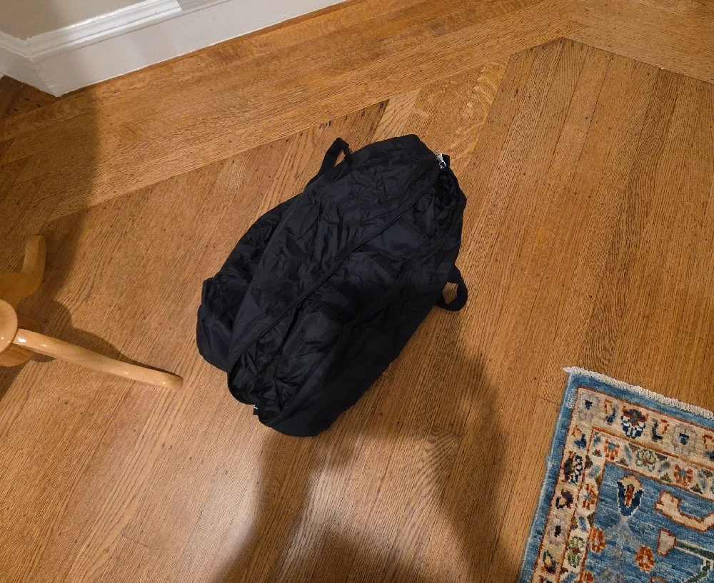 Black Packable Duffel Bag